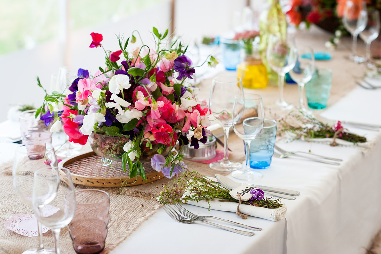 black & white & colour event photography Jules Hosford flowers Dorset 21st birthday party