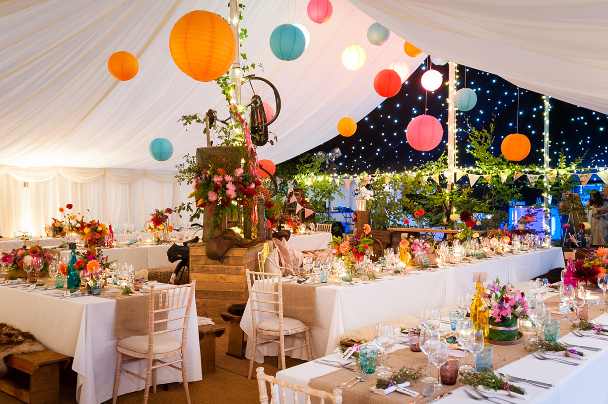 black & white & colour event photography Jules Hosford flowers Dorset 21st birthday party