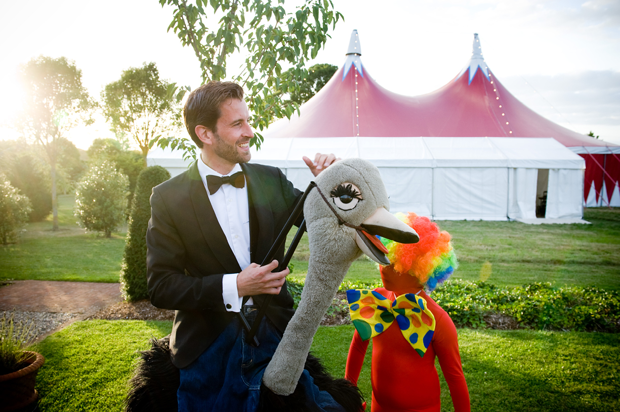 70th birthday party circus big top carousel Mange 2 Catering Georgie Webb CEO Preston Candover Hampshire