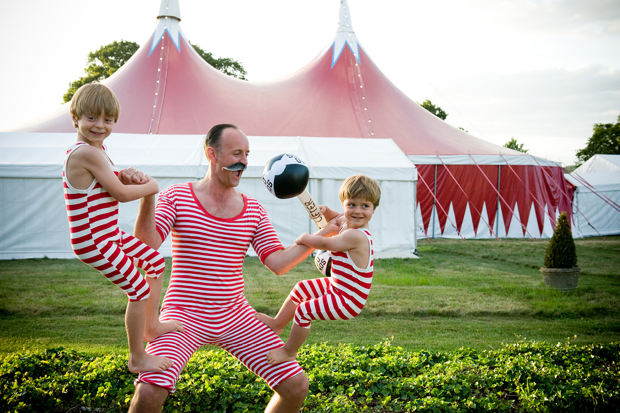 70th birthday party circus big top carousel Mange 2 Catering Georgie Webb CEO Preston Candover Hampshire