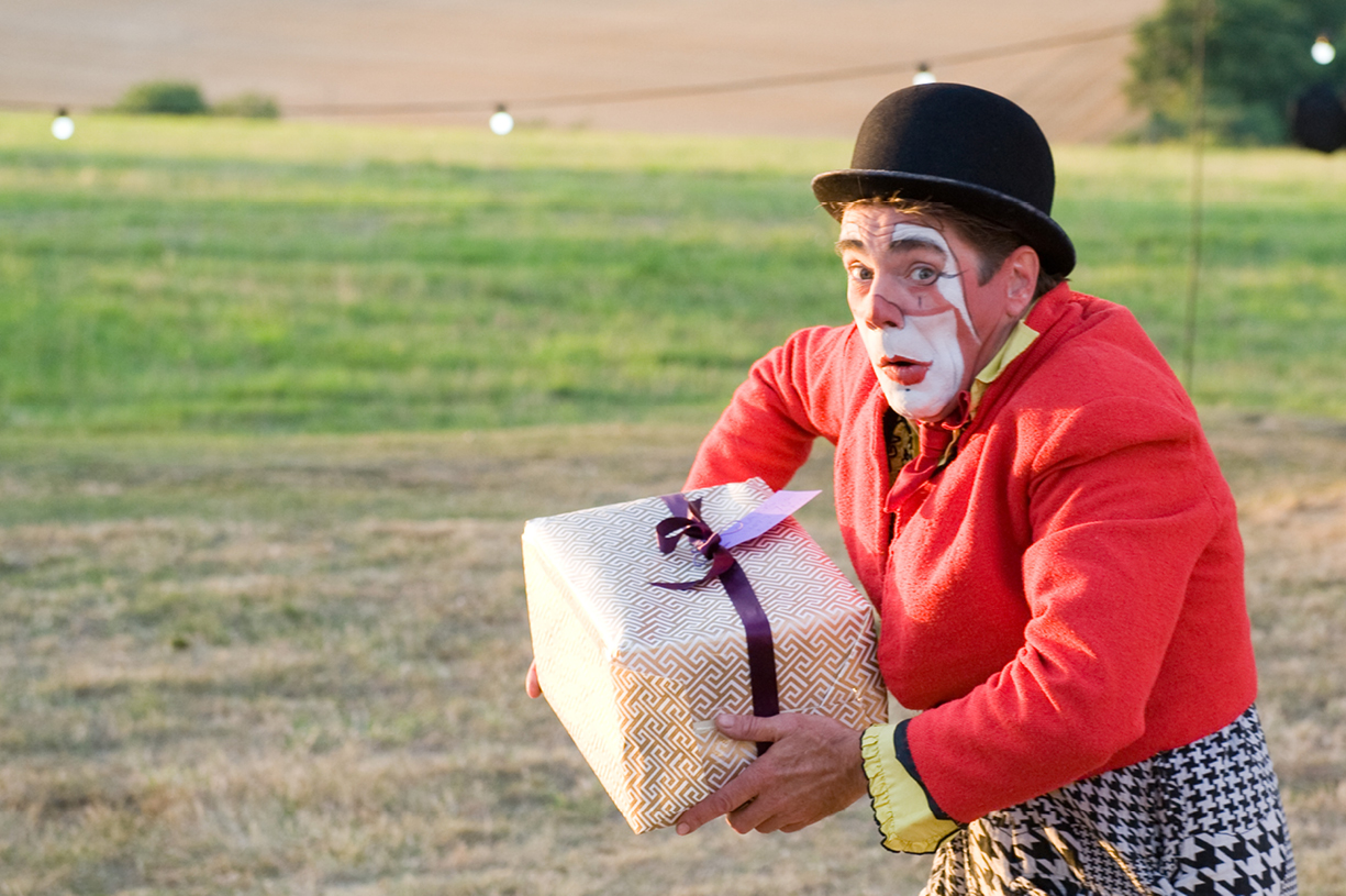 70th birthday party circus big top carousel Mange 2 Catering Georgie Webb CEO Preston Candover Hampshire