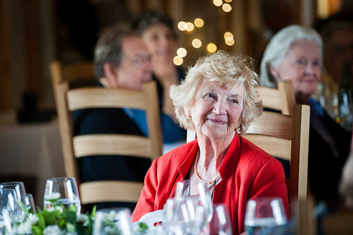 black & white & colour event photography 60th wedding anniversary Southend Barns Chichester Field & Fork delicious catering